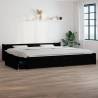 Bed Frame with Drawers Black 180x200 cm Super King Size Colour black Size 180 x 200 cm 