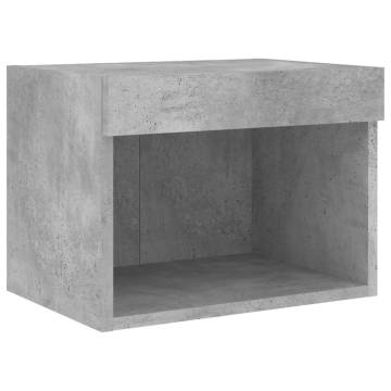 5 Piece TV Wall Units with LED - Concrete Grey | HipoMarket