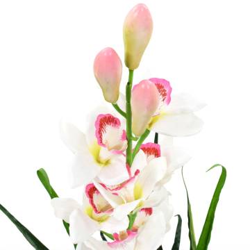 Artificial Cymbidium Orchid Plant - 100 cm Green | HipoMarket