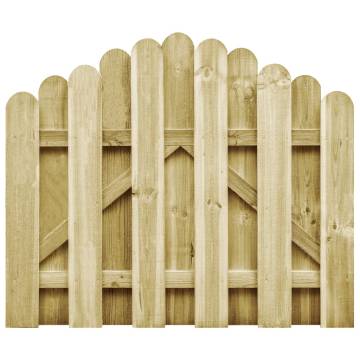 Garden Gate Impregnated Pinewood 100x75 cm - Rustic Design