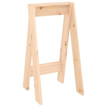 Stylish Solid Wood Pine Stools - 2 pcs | Hipomarket UK