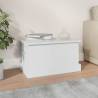 Stylish White Storage Box 50x30x28 cm - Engineered Wood