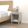 Stylish Concrete Grey Bedside Cabinet - 40x35x50 cm