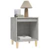 Stylish Concrete Grey Bedside Cabinet - 40x35x50 cm