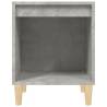 Stylish Concrete Grey Bedside Cabinet - 40x35x50 cm