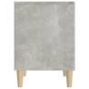 Stylish Concrete Grey Bedside Cabinet - 40x35x50 cm