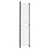 4-Panel Room Divider White 200x200 cm Fabric for Privacy