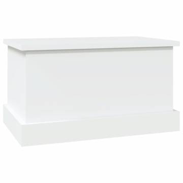 Stylish White Storage Box 50x30x28 cm - Engineered Wood