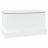 Stylish White Storage Box 50x30x28 cm - Engineered Wood