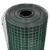 Galvanised PVC Coated Chicken Wire Fence - 10x1 m Green