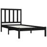 Black Solid Wood Pine Bed Frame 75x190 cm - Small Single