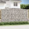 Arched Gabion Baskets 2 pcs 400x30x220240 cm Galvanised Iron Size 400 x 30 x 220/240 cm Quantity in Package 2 