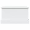 Stylish White Storage Box 50x30x28 cm - Engineered Wood