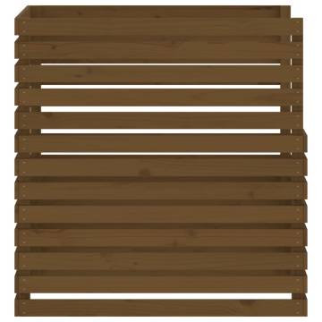 Composter Honey Brown - Solid Pine Wood 100x100x102 cm