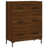 Elegant Highboard Brown Oak | 69.5x34x180 cm | HipoMarket