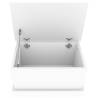 Stylish White Storage Box 50x30x28 cm - Engineered Wood