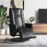 Massage Recliner Chair with Footrest Black Faux Leather Colour black Quantity in Package 1 