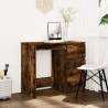 Desk Smoked Oak 90x45x76 cm Engineered Wood Colour smoked oak 