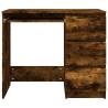 Desk Smoked Oak 90x45x76 cm - Elegant Engineered Wood Design