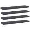 Bookshelf Boards 4 pcs Grey 40x10 cm - HipoMarket