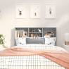 Headboard Cabinet Grey Sonoma - Stylish Bedroom Storage