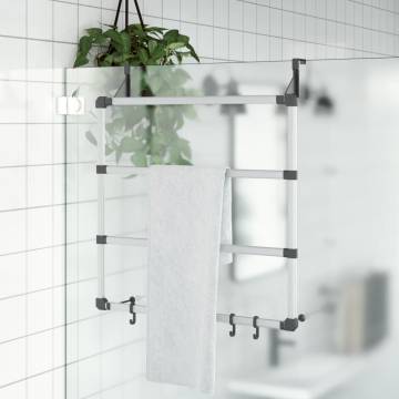 Aluminium Towel Hanger 67x15x66 cm - Space Saving & Durable