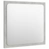 Contemporary Bathroom Mirror - Concrete Grey 40x1.5x37 cm