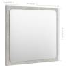 Contemporary Bathroom Mirror - Concrete Grey 40x1.5x37 cm