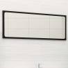 Bathroom Mirror Black 90x1.5x37 cm Engineered Wood Colour black Size 90 x 1.5 x 37 cm Quantity in Package 1 