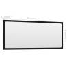 Stylish Black Bathroom Mirror 90x1.5x37 cm | Hipomarket