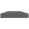 8 pcs High Gloss Grey Bookshelf Boards | Hipomarket UK