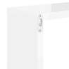 Stylish Wall Cube Shelves - High Gloss White, 2 pcs - HipoMarket