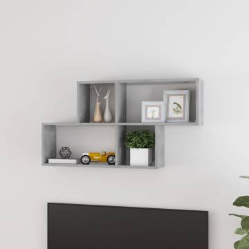 Wall Shelf Concrete Grey 100x18x53 cm – Stylish & Practical