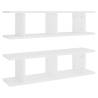 Wall Shelves 2 pcs White 75x18 cm | Stylish & Practical Design