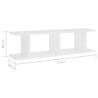 Wall Shelves 2 pcs White 75x18 cm | Stylish & Practical Design