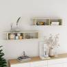 Wall Shelf 2 pcs Sonoma Oak 105x18x20 cm Engineered Wood Colour sonoma oak Size 105 x 18 x 20 cm Quantity in Package 2 Number of Pieces 1 