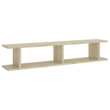 Sonoma Oak Wall Shelf Set - 2 pcs | Modern Home Storage