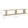 Sonoma Oak Wall Shelf Set - 2 pcs | Modern Home Storage