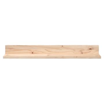 Wall Shelves 80x11x9 cm - Solid Pine Wood - 2 pcs Set