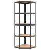 5-Layer Corner Shelf Anthracite Steel & Engineered Wood