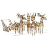 Christmas Rattan Reindeer & Sleighs with 240 Warm White LEDs