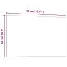 Wall-mounted Magnetic Board Black - 80x50 cm Tempered Glass