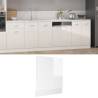 Dishwasher Panel High Gloss White 59.5x3x67 cm Engineered Wood Colour high gloss white Quantity in Package 1 Model dishwasher panel 60 cm Number of 