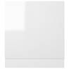 High Gloss White Dishwasher Panel - 59.5x3x67 cm