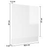 High Gloss White Dishwasher Panel - 59.5x3x67 cm