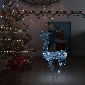 Acrylic Reindeer Christmas Decoration with 140 LEDs - 120 cm