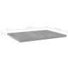 Bookshelf Boards 8 pcs - Concrete Grey Engineered Wood