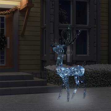 Acrylic Reindeer Christmas Decoration with 140 LEDs - 120 cm