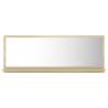 Sonoma Oak Bathroom Mirror - Stylish & Functional 100x10.5 cm