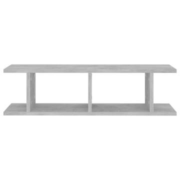 Wall Shelves 2 pcs Concrete Grey - Stylish Storage Solution